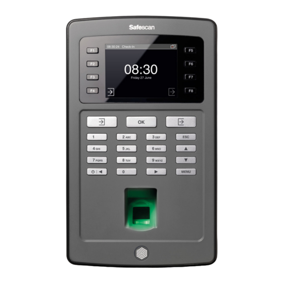 Safescan TA-8000 Series Snelle-Installatiegids