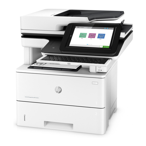 HP LaserJet Managed MFP E52545 Series Gebruikershandleiding