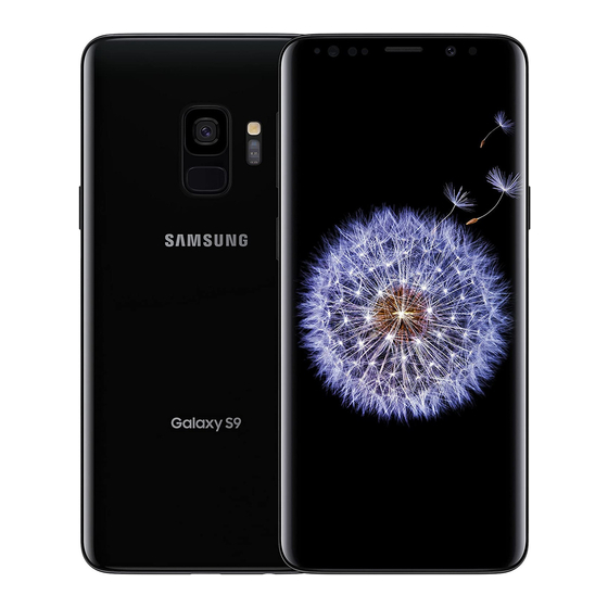 Samsung Galaxy S9 Gebruiksaanwijzing