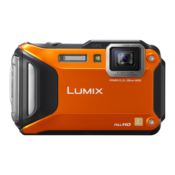 Panasonic Lumix DMC-FT5 Beknopte Gebruiksaanwijzing