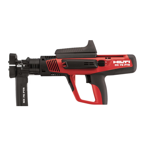 Hilti DX 76-PTR Gebruiksaanwijzing