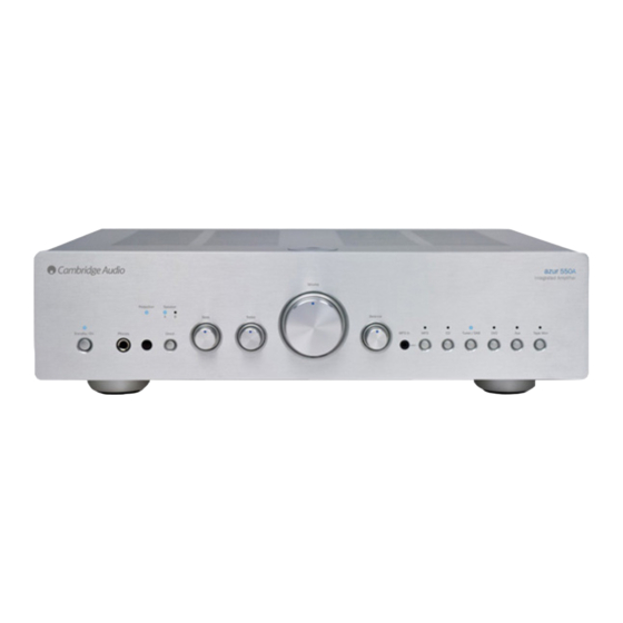 Cambridge Audio Azur 550A Gebruikershandleiding