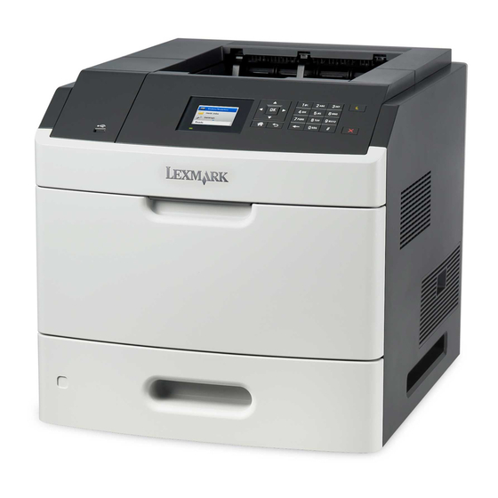 Lexmark MS810 Series Gebruikershandleiding