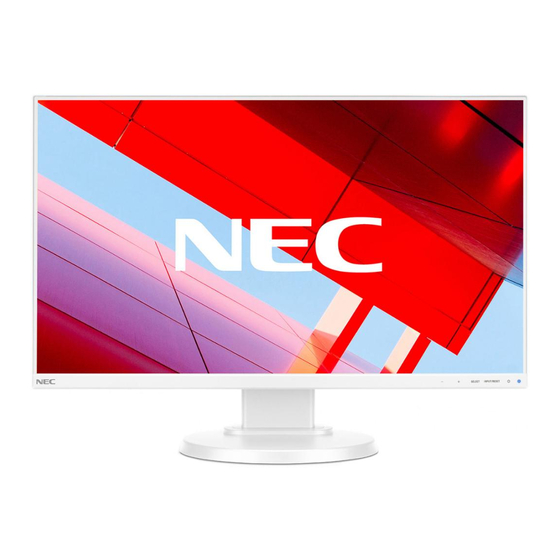 NEC MultiSync E242N Gebruikershandleiding