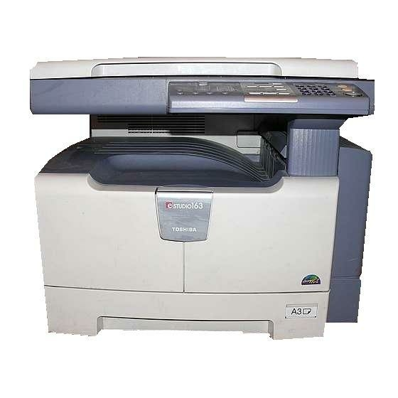 Toshiba e-STUDIO163 Bedieningsvoorschrift