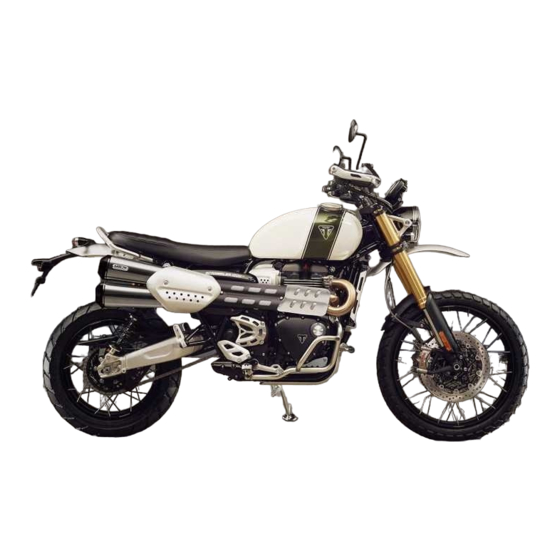 Triumph Scrambler 1200 XC 2018 Gebruikershandleiding