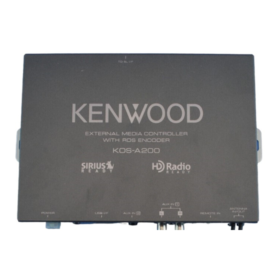 Kenwood KOS-A200 Gebruiksaanwijzing