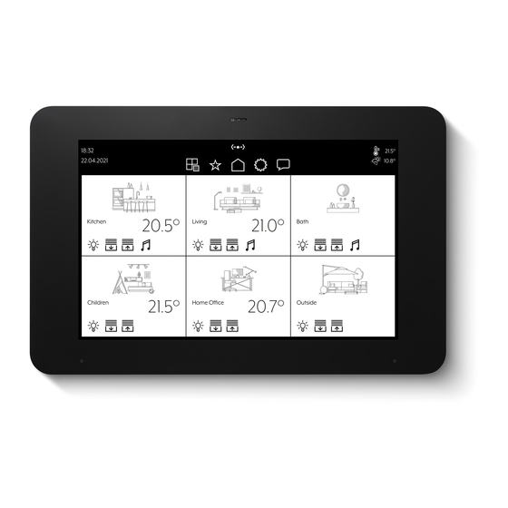 Jung KNX Smart Panel 8 Bedieningshandleiding