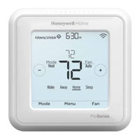 Honeywell T6 Pro Gebruikershandleiding