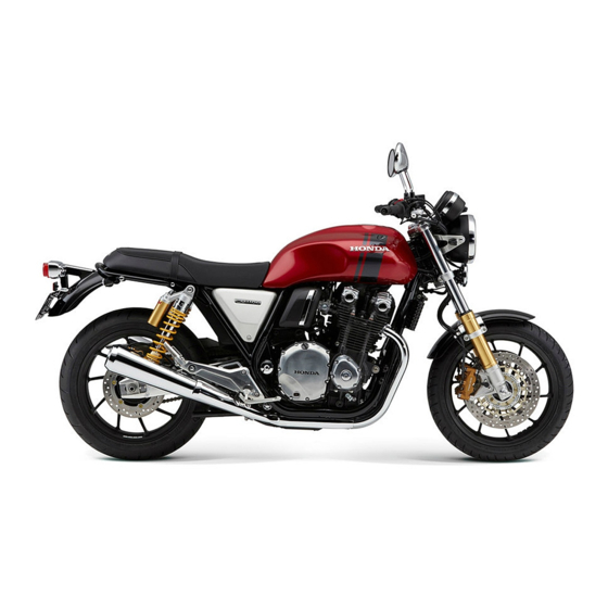 Honda CB1100 2018 Instructieboekje