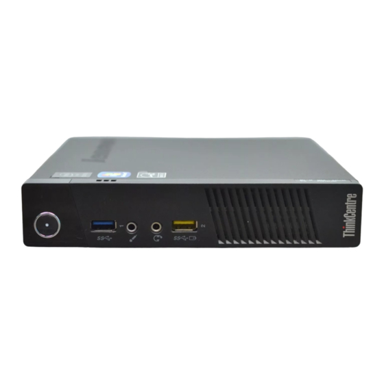 Lenovo ThinkCentre M73 Gebruikershandleiding