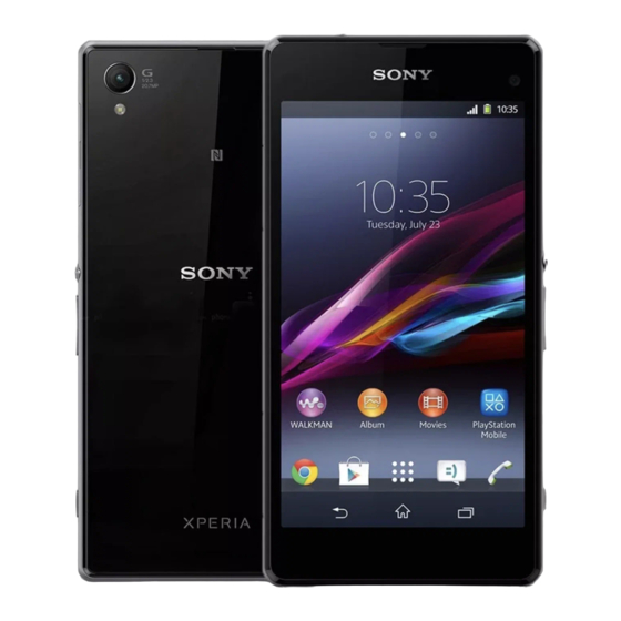 Sony Xperia Z1 Gebruikershandleiding