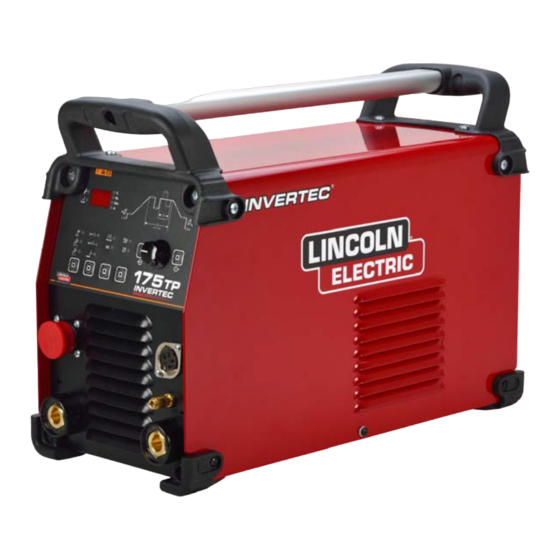 Lincoln Electric INVERTEC 175TP Gebruikershandleiding