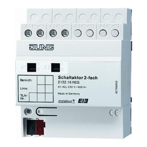 Jung KNX 2132.16 REG Bedieningshandleiding