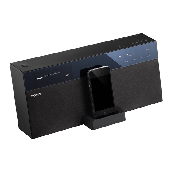 Sony NAS-SV20i Beknopte Installatiegids