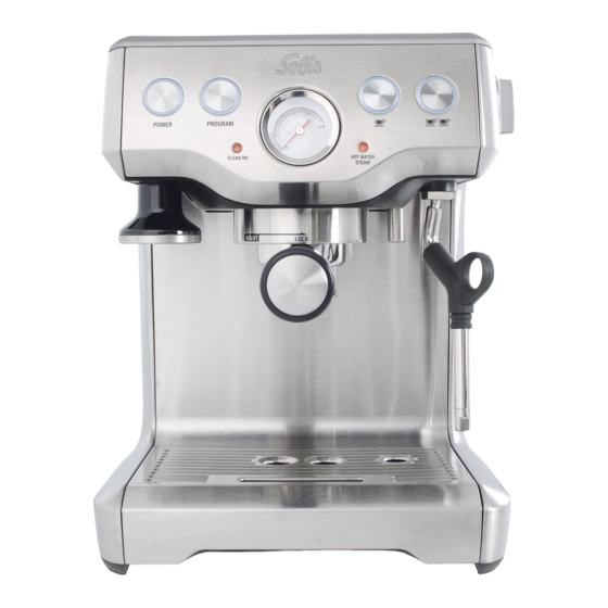 SOLIS CAFFESPRESSO pro 117 Gebruiksaanwijzing