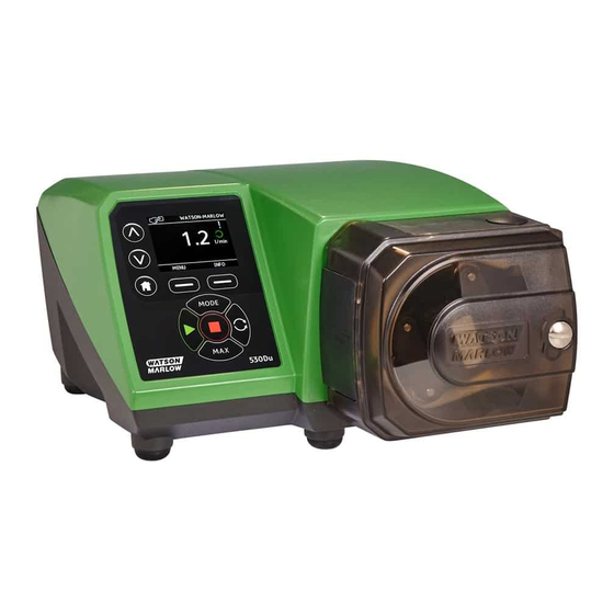 Watson Marlow Pumps 530 U Installatie-, Bedienings- En Onderhoudshandleiding