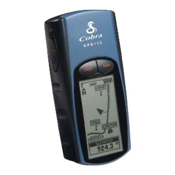 Cobra Electronics GPS 100 S Snelstartgids