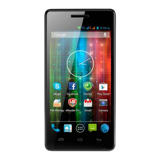 Prestigio MultiPhone PAP5450 DUO Snelstartgids