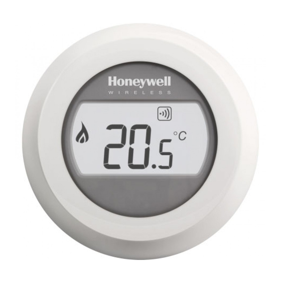 Honeywell T87RF ROUND WIRELESS Gebruiksaanwijzing