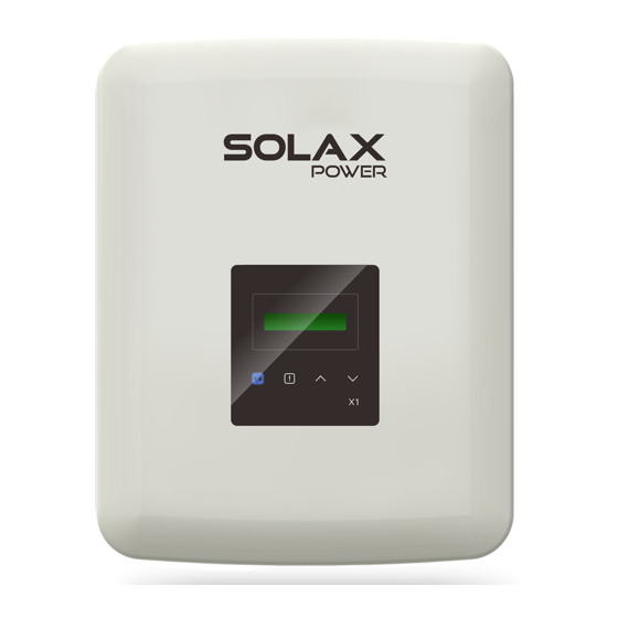 SolaX Power X1 Installatiegids