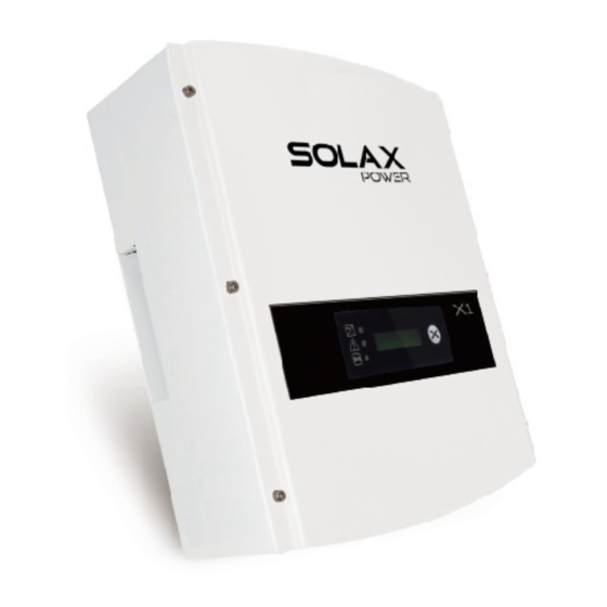 SolaX Power X1 Gebruiksaanwijzing