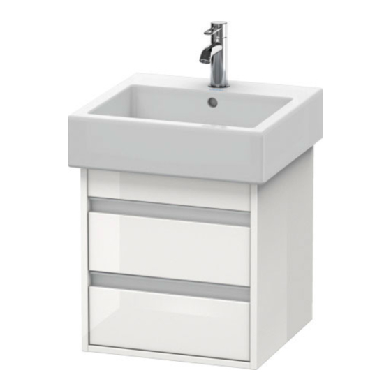 DURAVIT Ketho KT 6635 Montagehandleiding