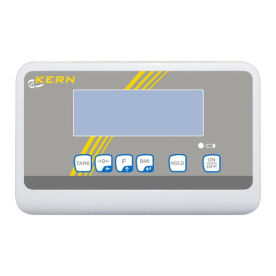 KERN and SOHN KMA-TM Series Handleiding