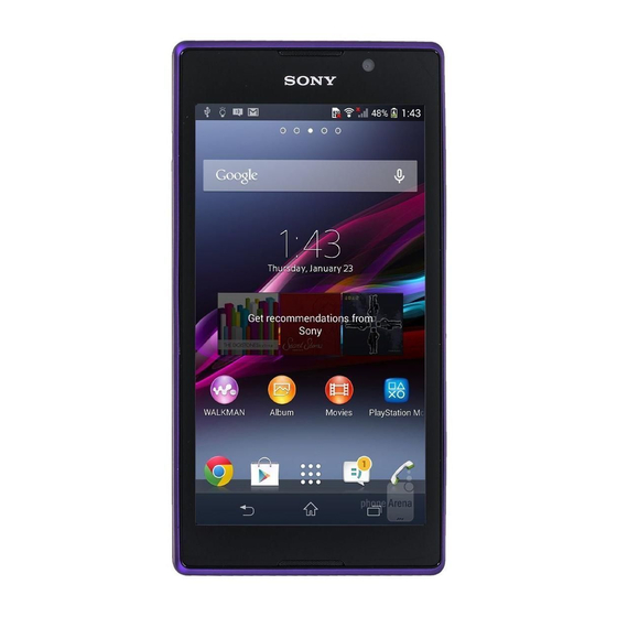 Sony Xperia C Series Gebruikershandleiding