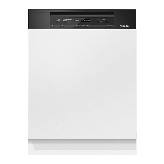 Miele G 6730 Gebruiksaanwijzing