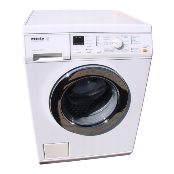 Miele W 3365 Gebruiksaanwijzing