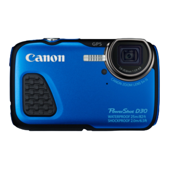 Canon PowerShot D30 Gebruikershandleiding