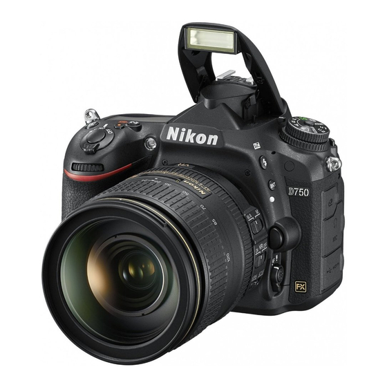 Nikon D750 Gebruikshandleiding