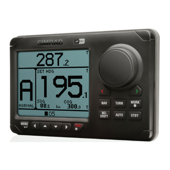 Simrad Pro AP60 Series Bedieningshandleiding