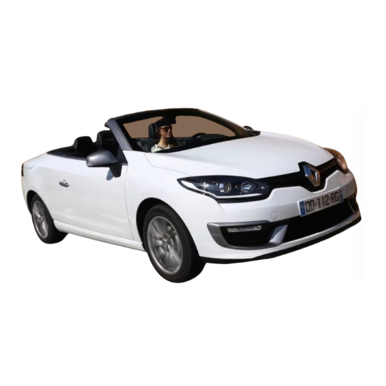 Renault MEGANE COUPE CABRIOLET 2015 Instructieboekje