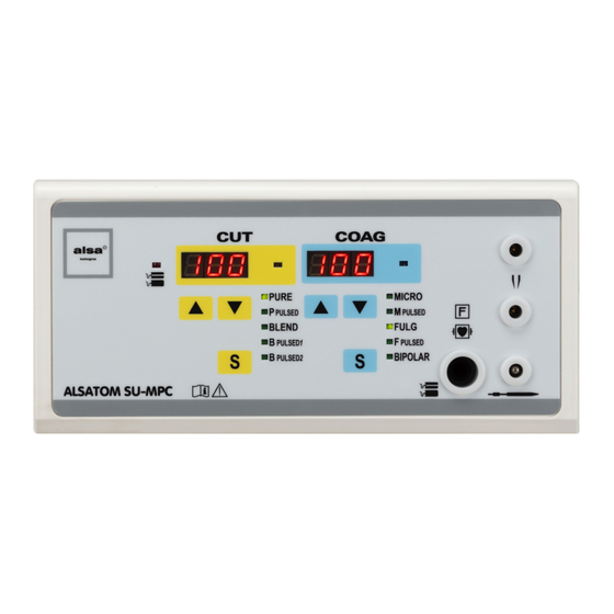 ALSA ALSATOM SU-100MPC Gebruiksaanwijzing