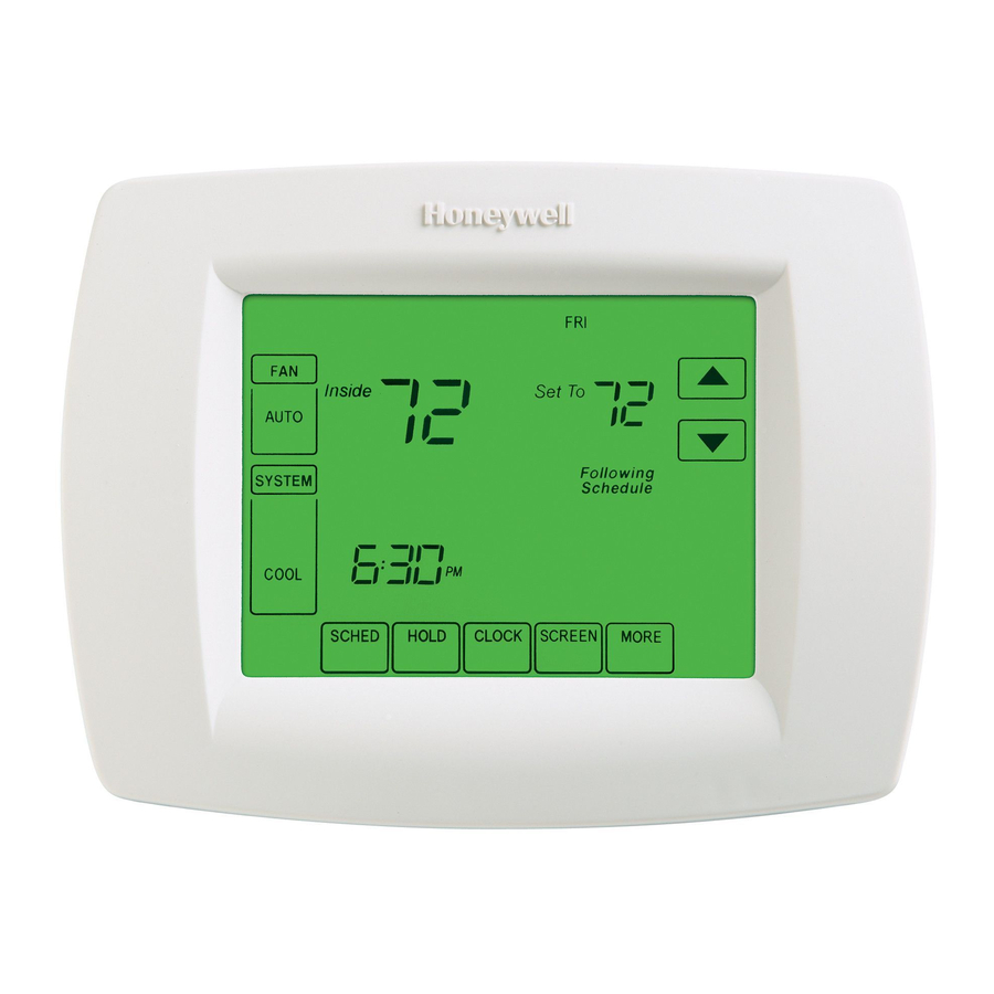 Honeywell - VisionPRO TH8000 Series VisionPRO TH8000 Series