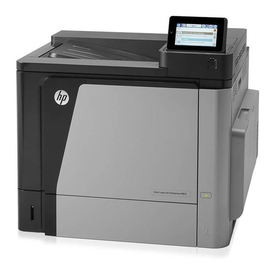 HP Color LaserJet Enterprise M651n Gebruikershandleiding