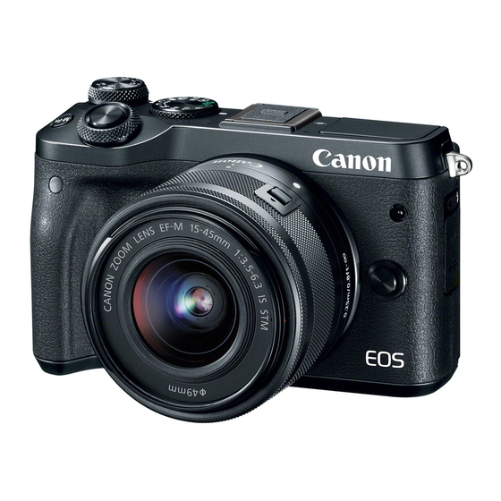 Canon EOS M6 Gebruikershandleiding