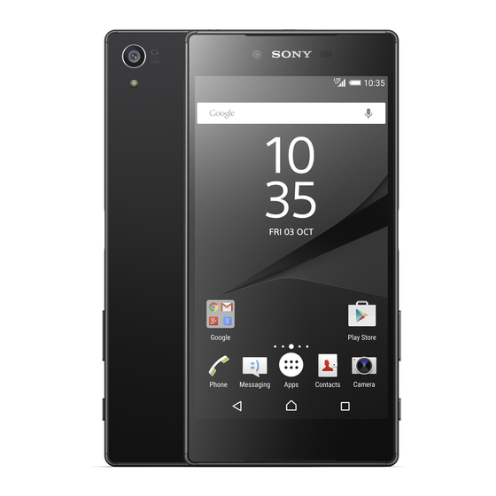 Sony Xperia Z5 Premium Dual E6833 Gebruikershandleiding