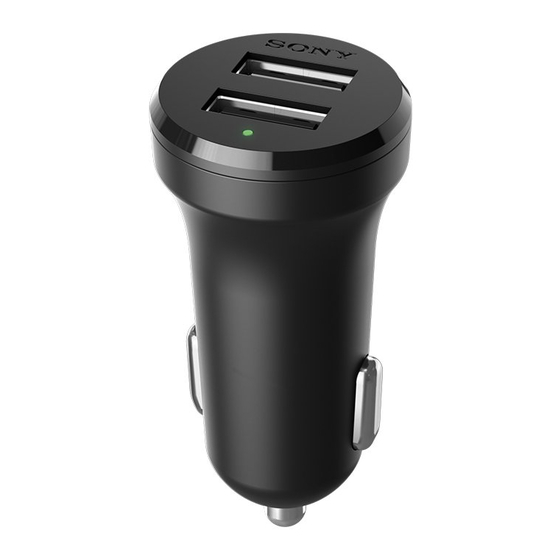 Sony Dual USB Car Charger AN430 Gebruikershandleiding