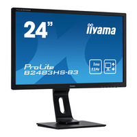 Iiyama ProLite E2483HS Gebruikershandleiding