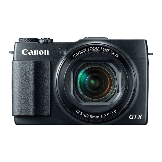 Canon PowerShot G1 X Mark II Gebruikershandleiding