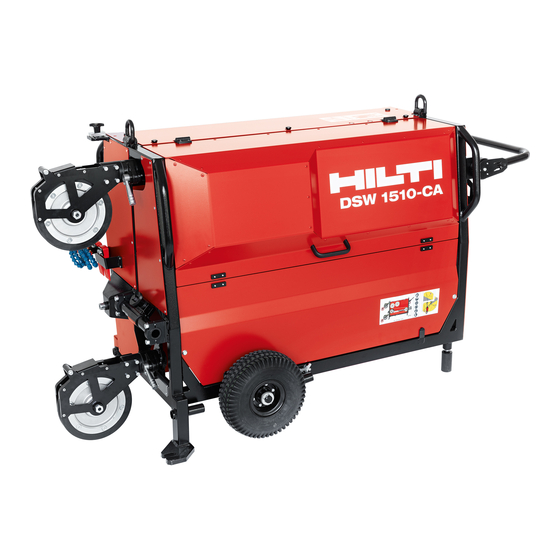 Hilti DSW 1510-CA Originele Handleiding