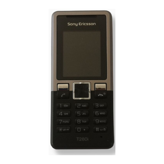 Sony Ericsson T280i Gebruikershandleiding