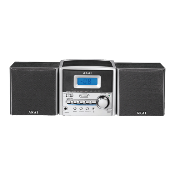 Akai Micro Music System QXA6610 Gebruiksaanwijzing