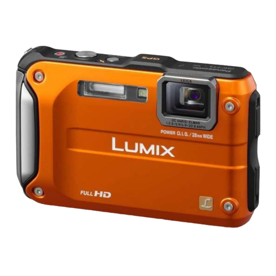 Panasonic LUMIX DMC-FT3 Beknopte Gebruiksaanwijzing