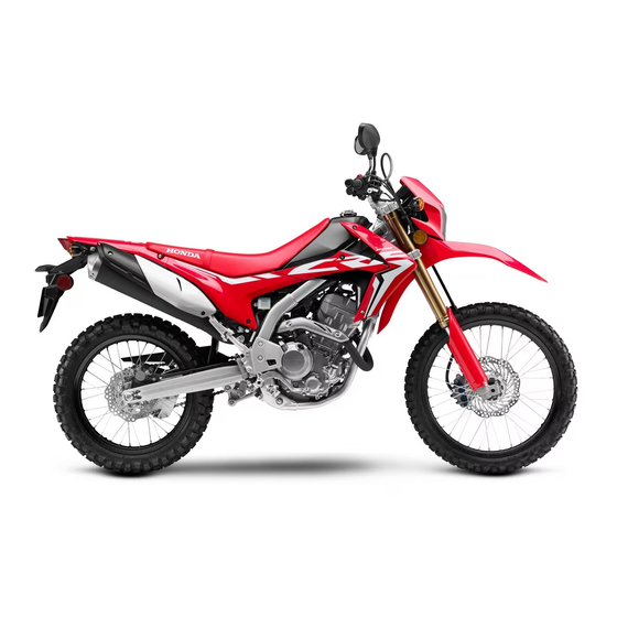 Honda CRF250LA 2022 Gebruikershandleiding