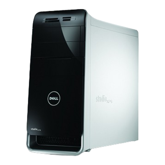 Dell Studio XPS 8000 Onderhoudshandleiding