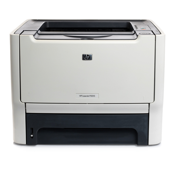 HP LaserJet P2015 Series Gebruikershandleiding